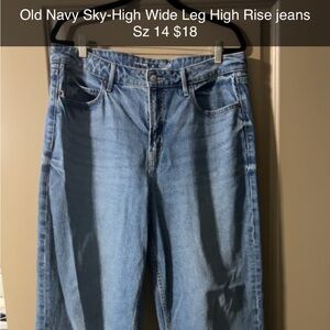 Old Navy Blue High Rise Jeans
